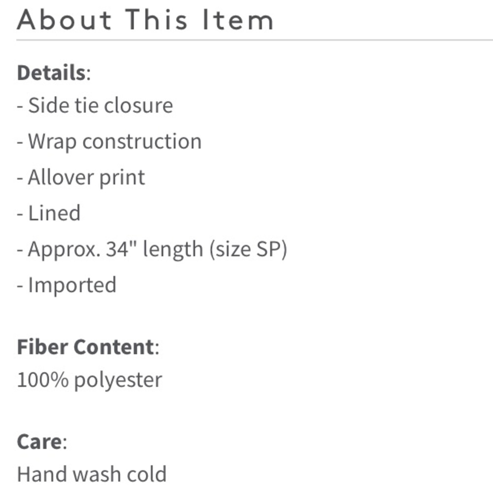 Bobeau Floral Wrap Skirt M - Picture 5 of 5